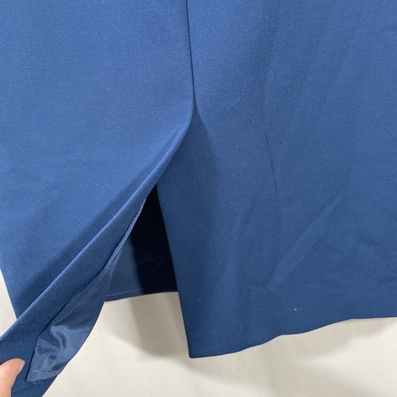 NWT $248 Boss Hugo Boss [ 4 US‎ ] Vinoa Ponte Pencil Skirt in Pilot Blue - Picture 13 of 15